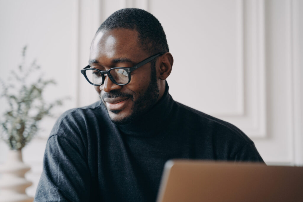 man on laptop